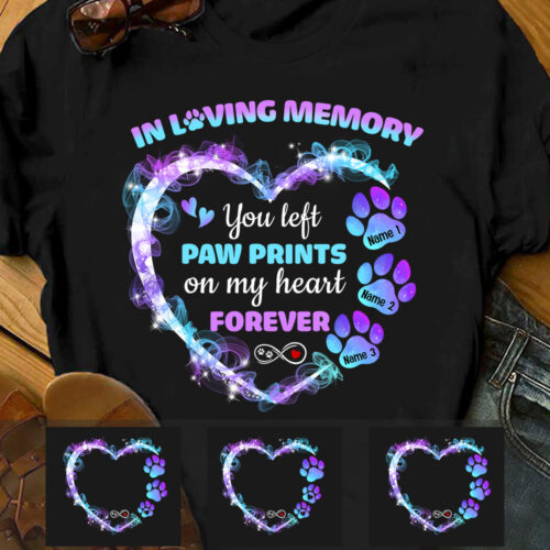 you-left-paw-prints-on-my-heart-dog-memorial-t