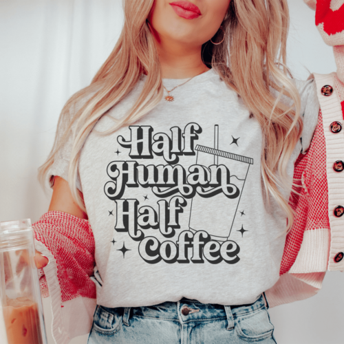 half-human-half-coffee-tee