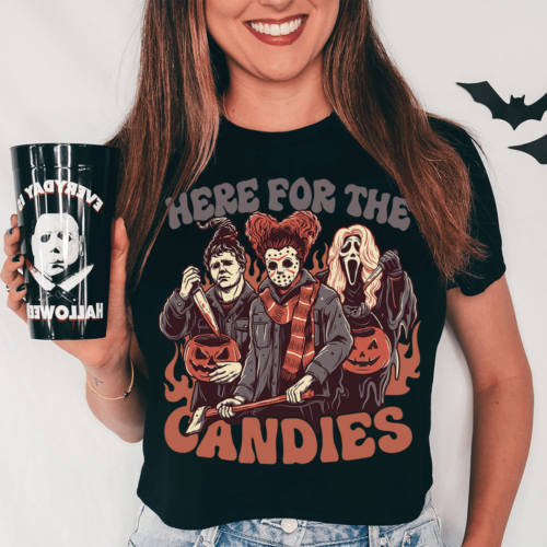 here-for-the-candies-tee