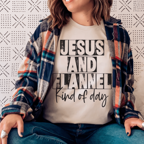 jesus-flannel-kind-of-day-tee