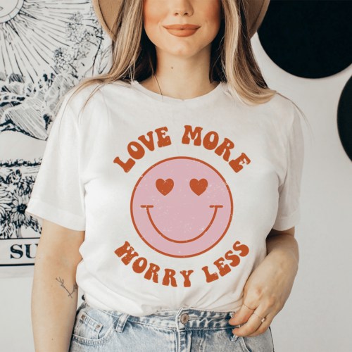 love-more-worry-less-tee