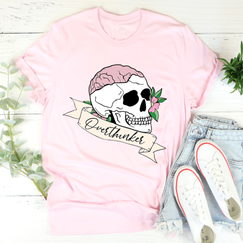 overthinker-skull-tee