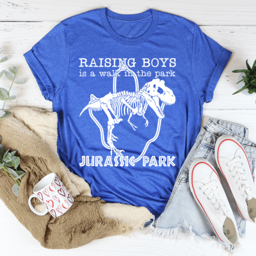 raising-boys-is-a-walk-in-the-park-tee