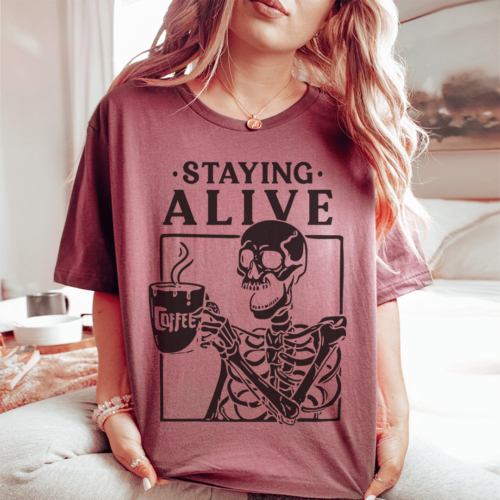 staying-alive-tee