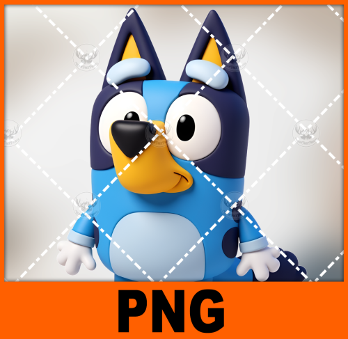 a-blue-and-yellow-dog-sitting-on-a-white-surface-bluey-1-free-png-file
