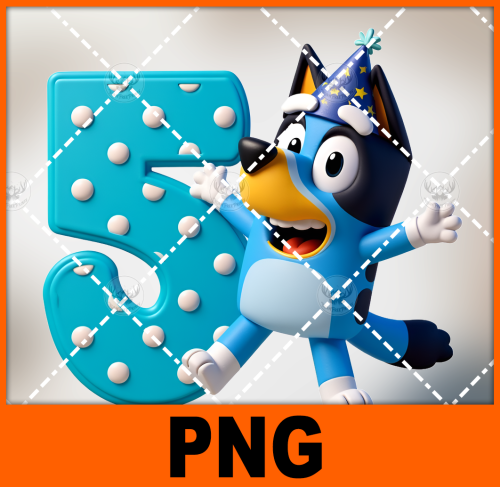 a-blue-dog-wearing-a-party-hat-and-holding-a-number-5-bluey-1-free-png-file
