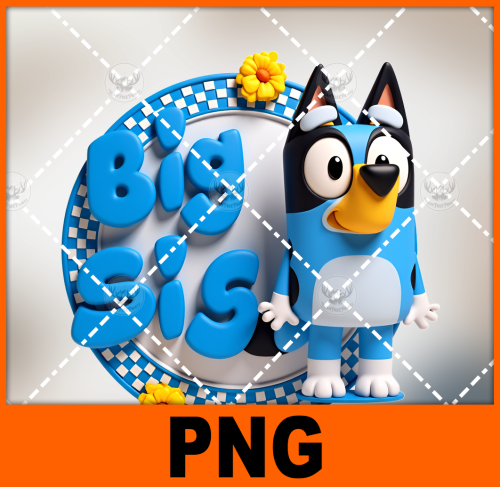 a-cartoon-dog-standing-in-front-of-a-big-sis-sign-bluey-1-free-png-file