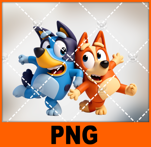 a-couple-of-cartoon-dogs-standing-next-to-each-other-bluey-1-free-png-file