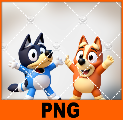 a-couple-of-cartoon-dogs-standing-next-to-each-other-bluey-2-free-png-file