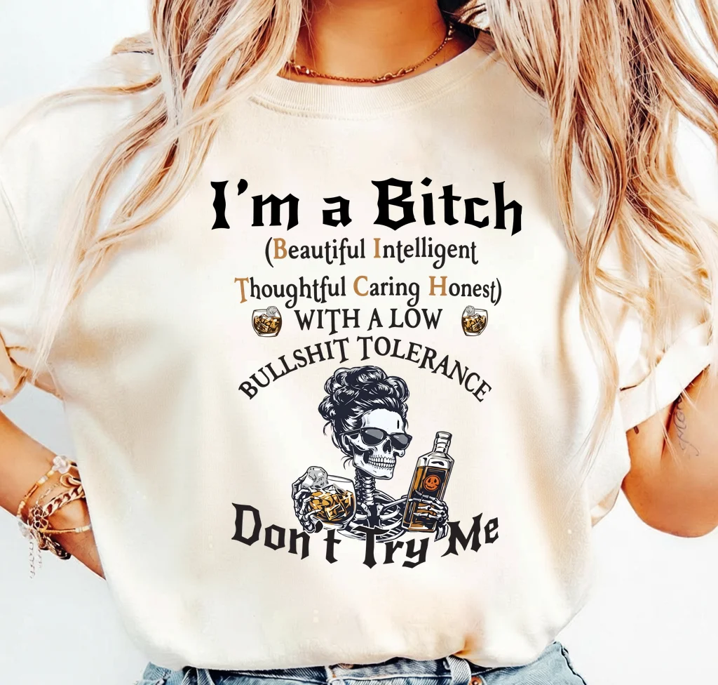 Beautiful Intelligent Thoughtful Caring Honest With A Low Bullshit Tolerance Don't Try Me · Instant PNG printable file - Image 3