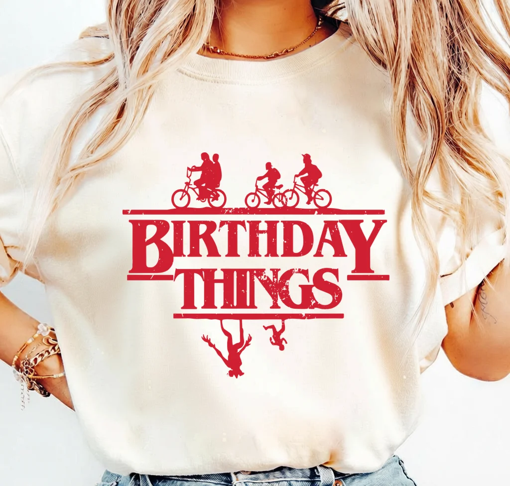 Birthday Things Stranger Things · Instant PNG printable file - Image 3