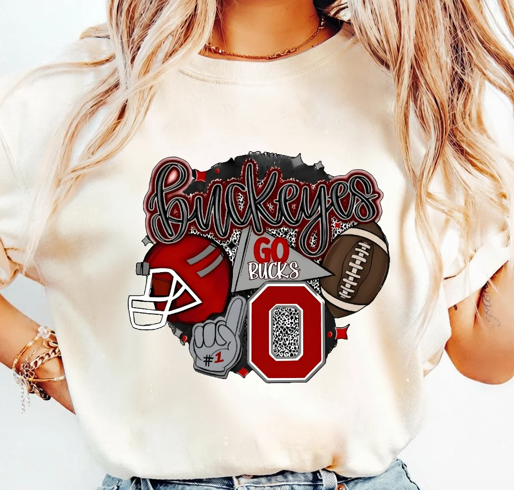 Buckeyes Go Bucks Ohio Football Team Design – Digital download PNG for print - Image 3