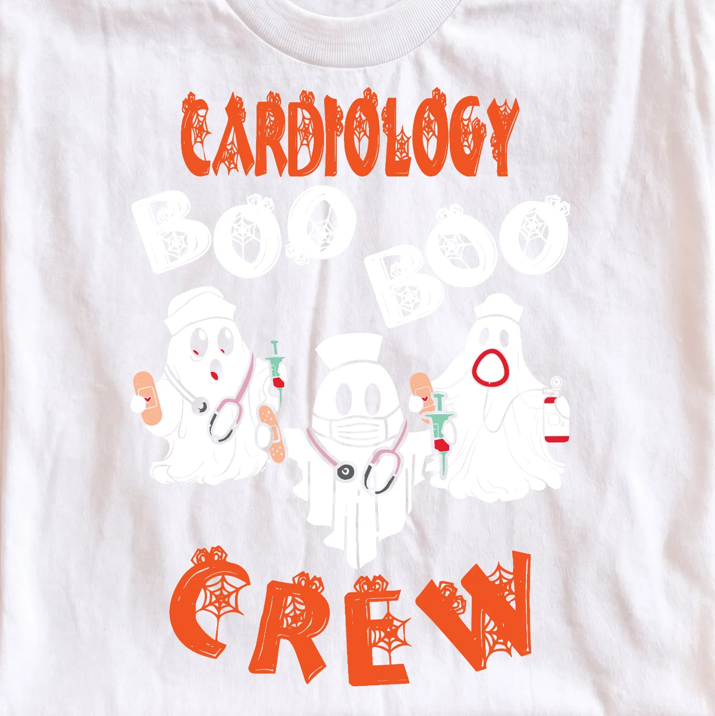 Cardiology Boo Boo Crew Halloween Ghost Doctors – Digital download PNG for print