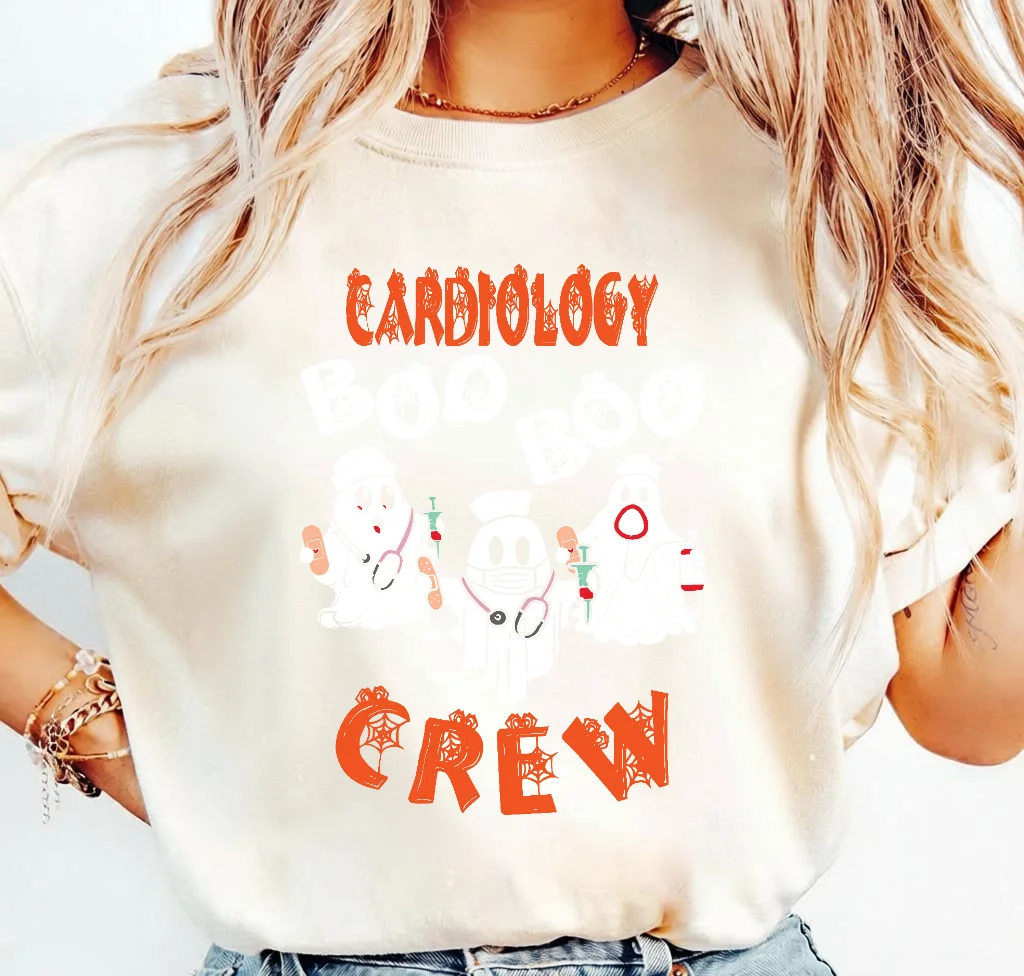 Cardiology Boo Boo Crew Halloween Ghost Doctors – Digital download PNG for print - Image 3