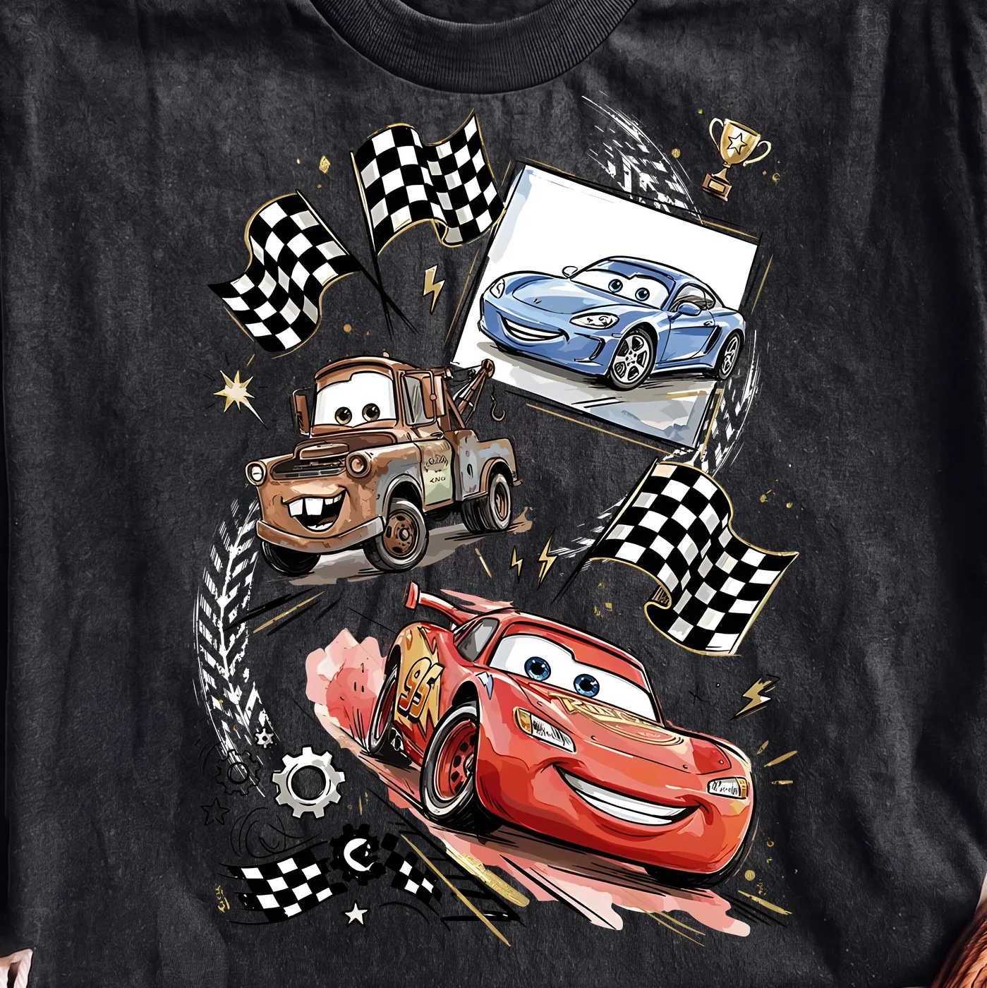Cars Disney Movie Racing Characters | Print-ready PNG file - Image 2