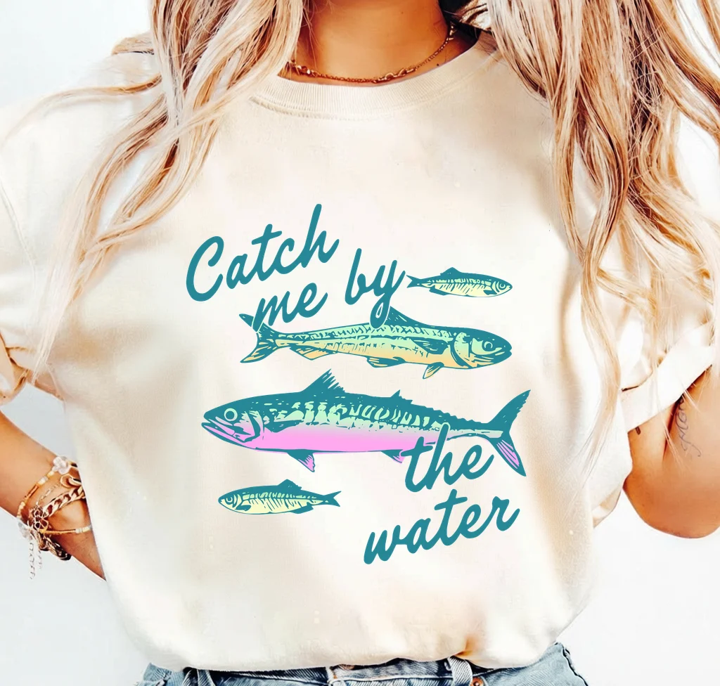 Catch me by the water fish illustration – Digital download PNG for print - Image 3