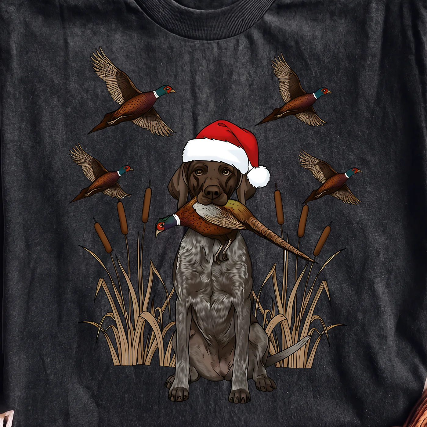 Christmas Pheasant Hunter Dog – Digital download PNG for print - Image 2