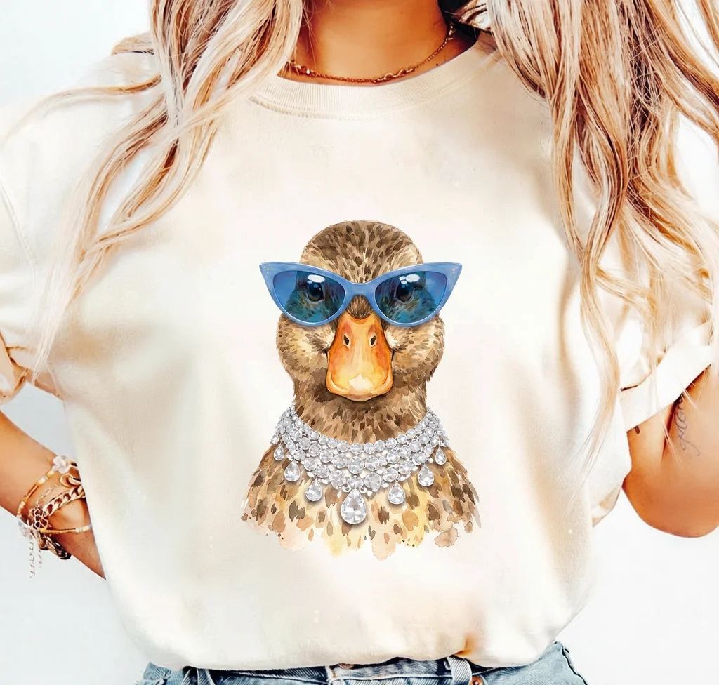 Cool Duck in Sunglasses and Diamond Collar | Print-ready PNG file - Image 3