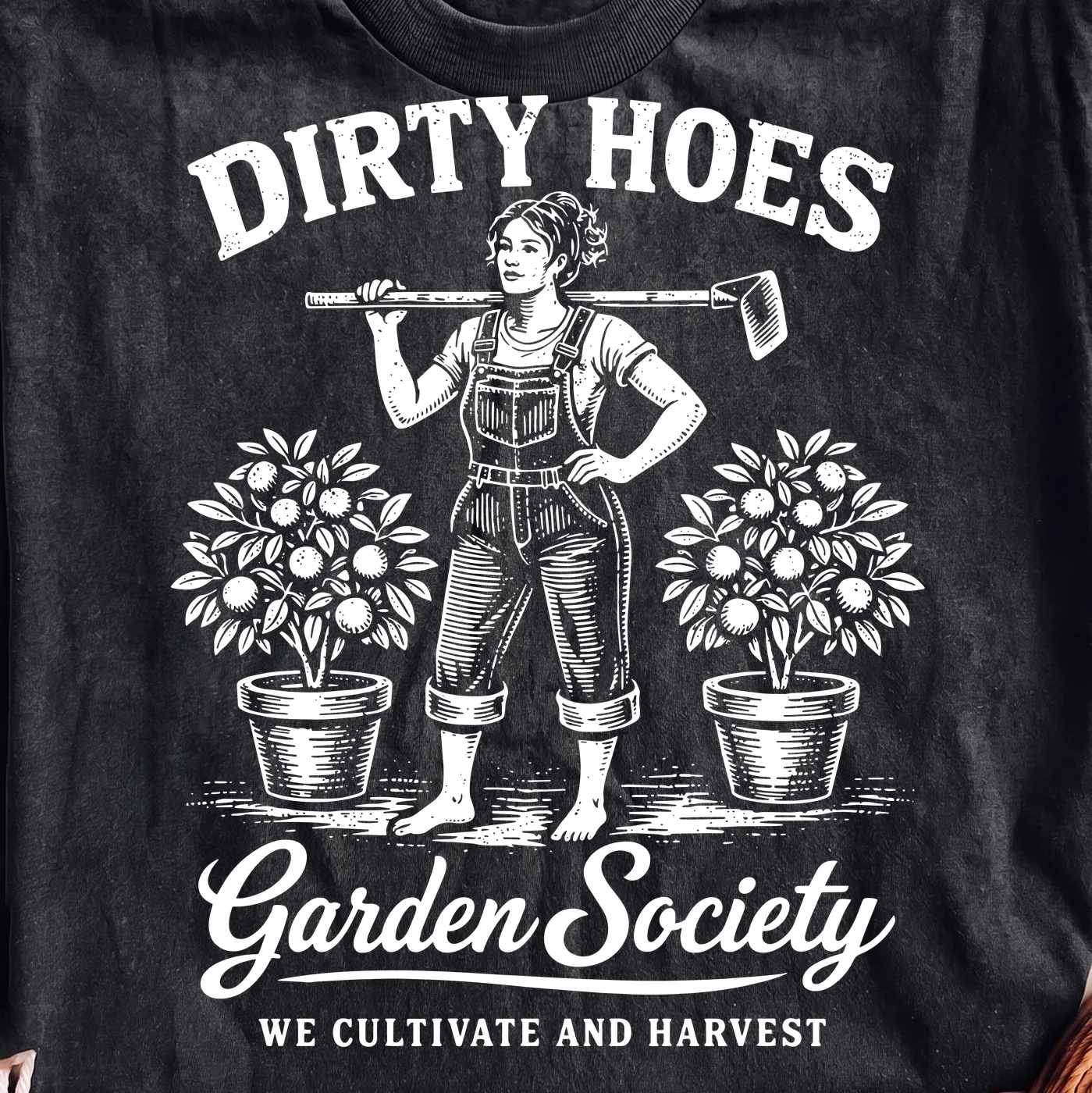 Dirty Hoes Garden Society We Cultivate and Harvest · Instant PNG printable file - Image 2