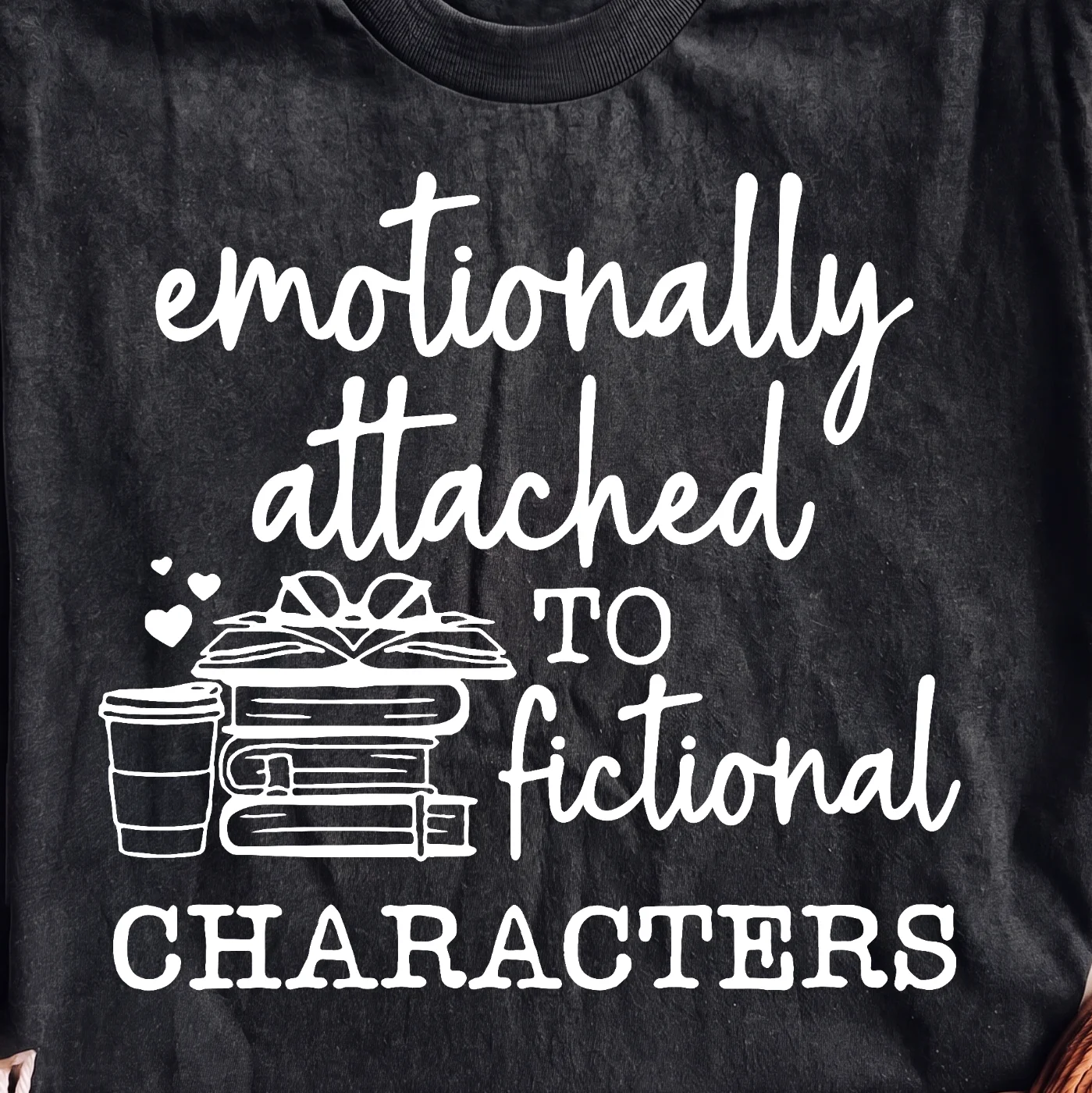 Emotionally Attached To Fictional Characters | Print-ready PNG file - Image 2