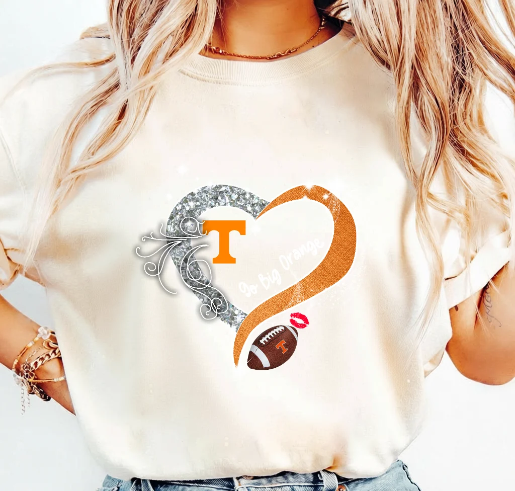 Go Big Orange Tennessee Volunteers Heart Design | Print-ready PNG file - Image 3
