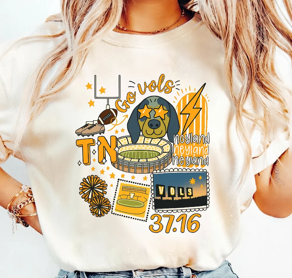 Go Vols Tennessee Volunteers Football Fan Art – Digital download PNG for print - Image 3