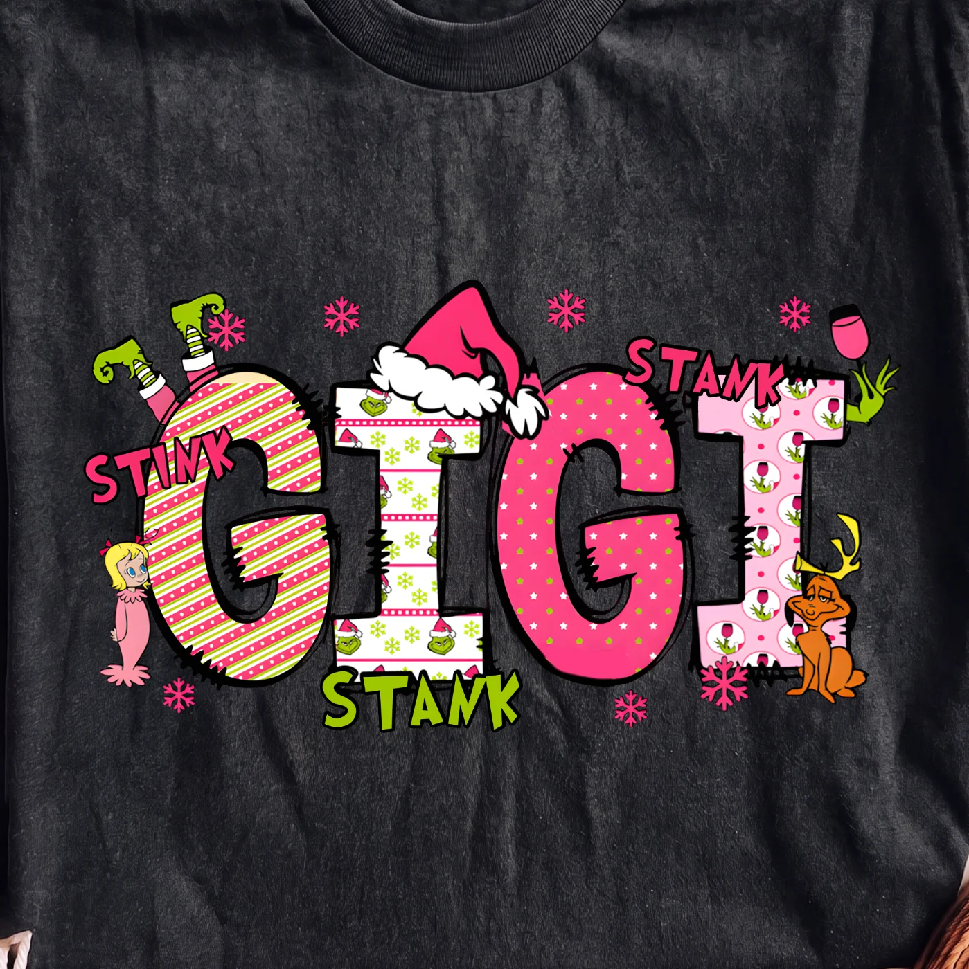 Grinch Gigi Stank Christmas Design - PNG for printing - Image 2