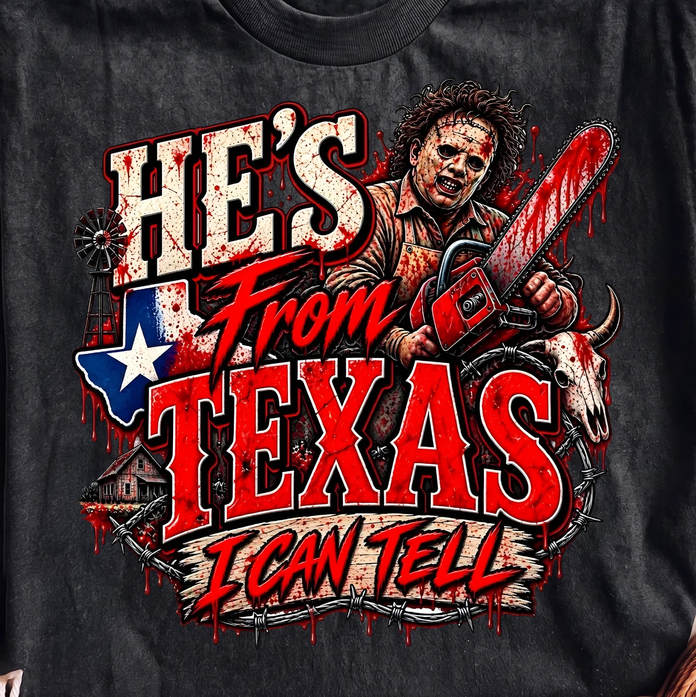 He's From Texas I Can Tell – Digital download PNG for print - Image 2
