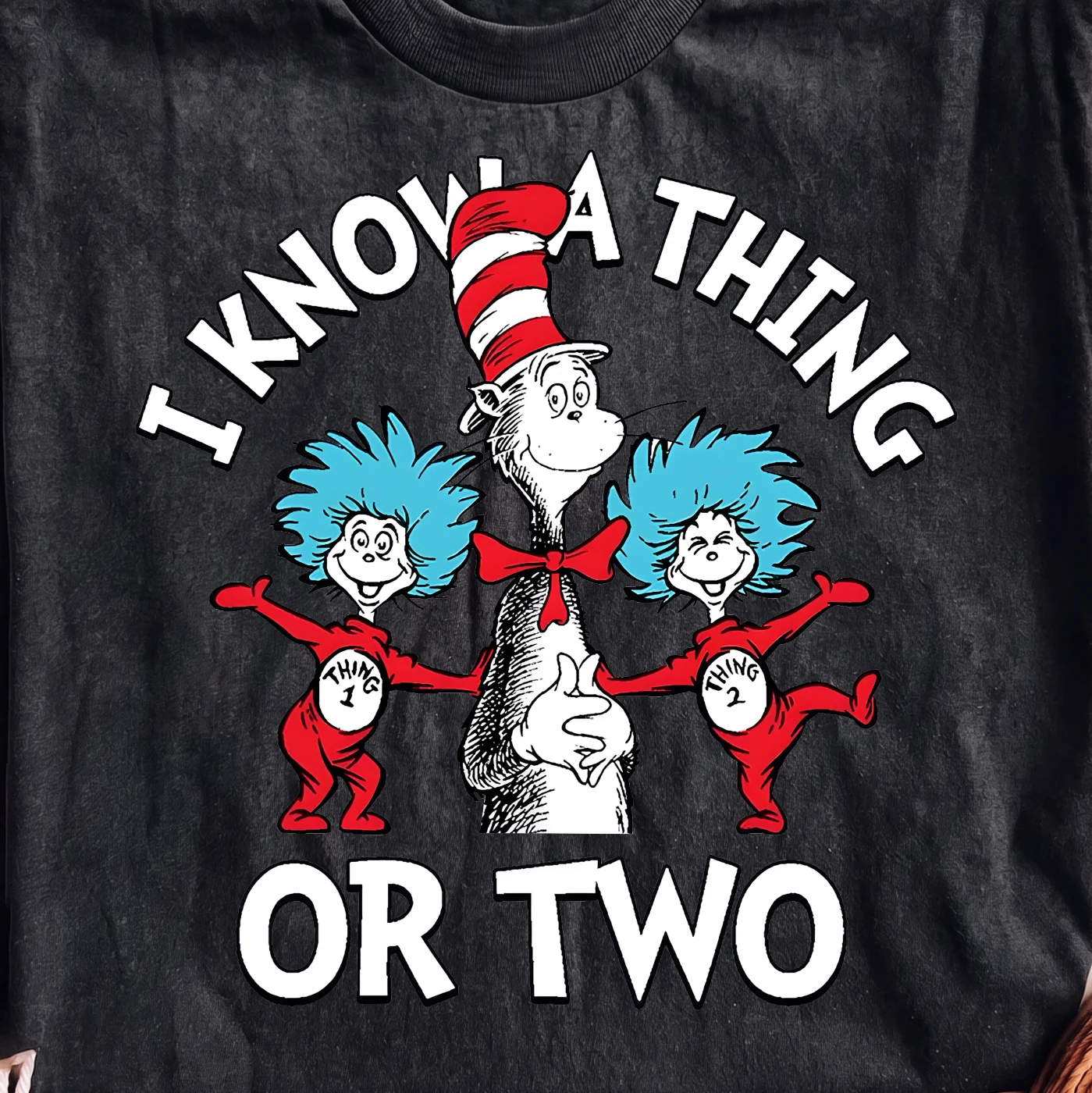 I Know A Thing Or Two Dr Seuss Cat In The Hat - PNG for printing - Image 2