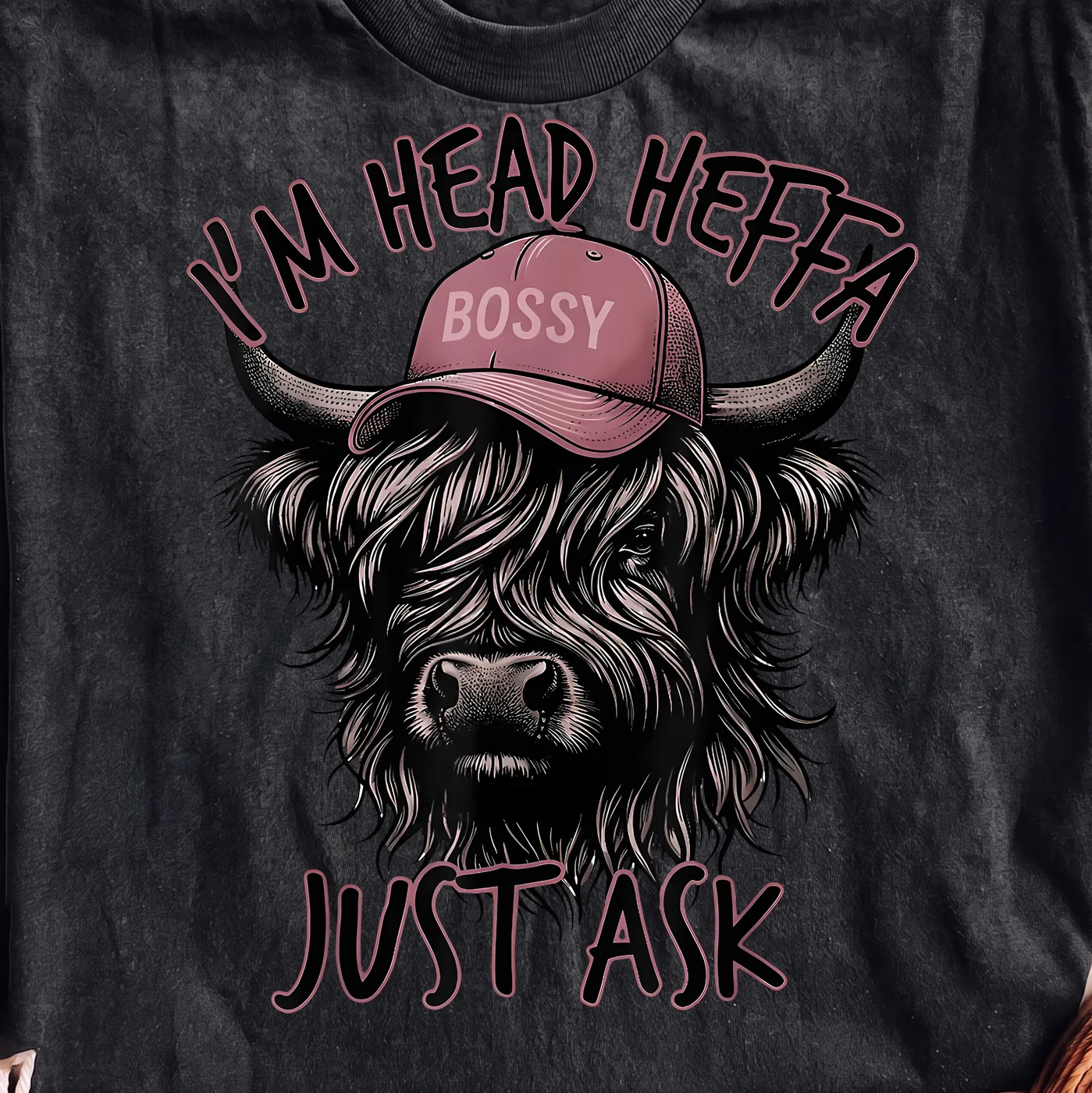 I'm Head Heffa Bossy Just Ask - PNG for printing - Image 2
