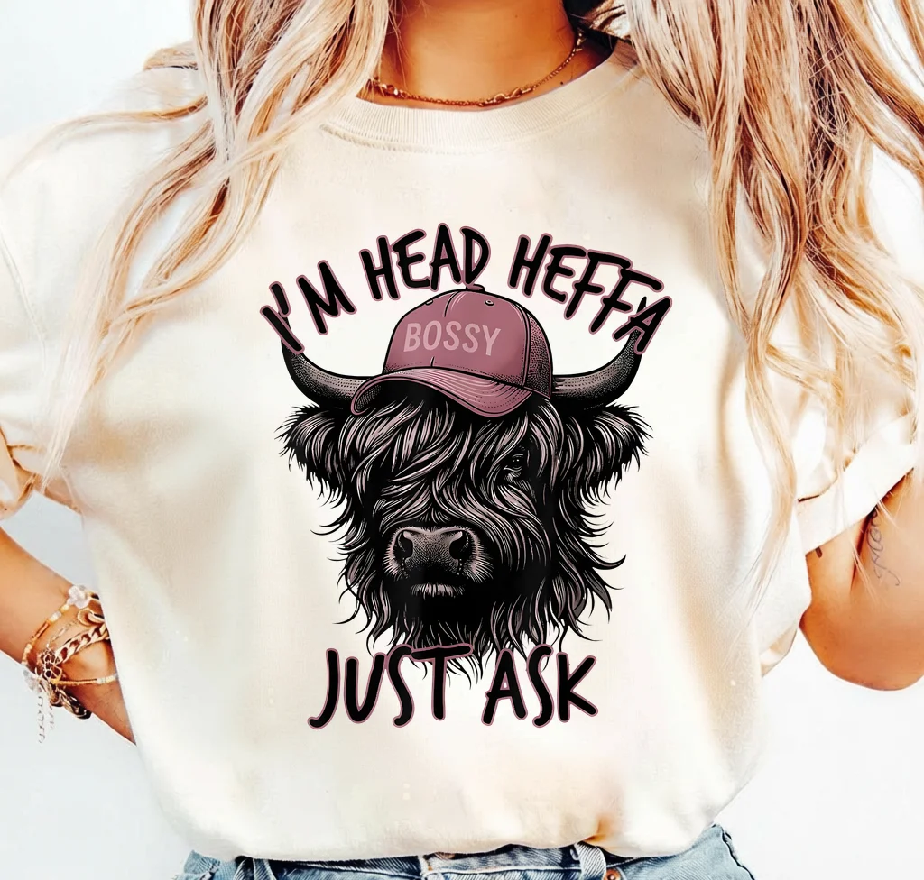 I'm Head Heffa Bossy Just Ask - PNG for printing - Image 3