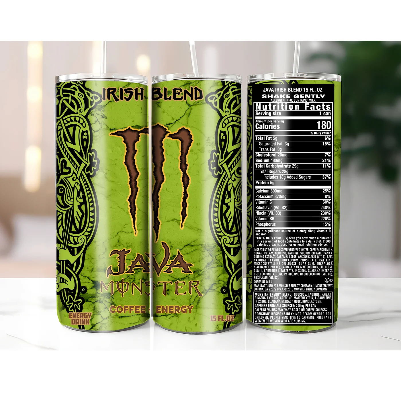Irish Blend Java Monster Energy Drink – Digital download JPEG for print