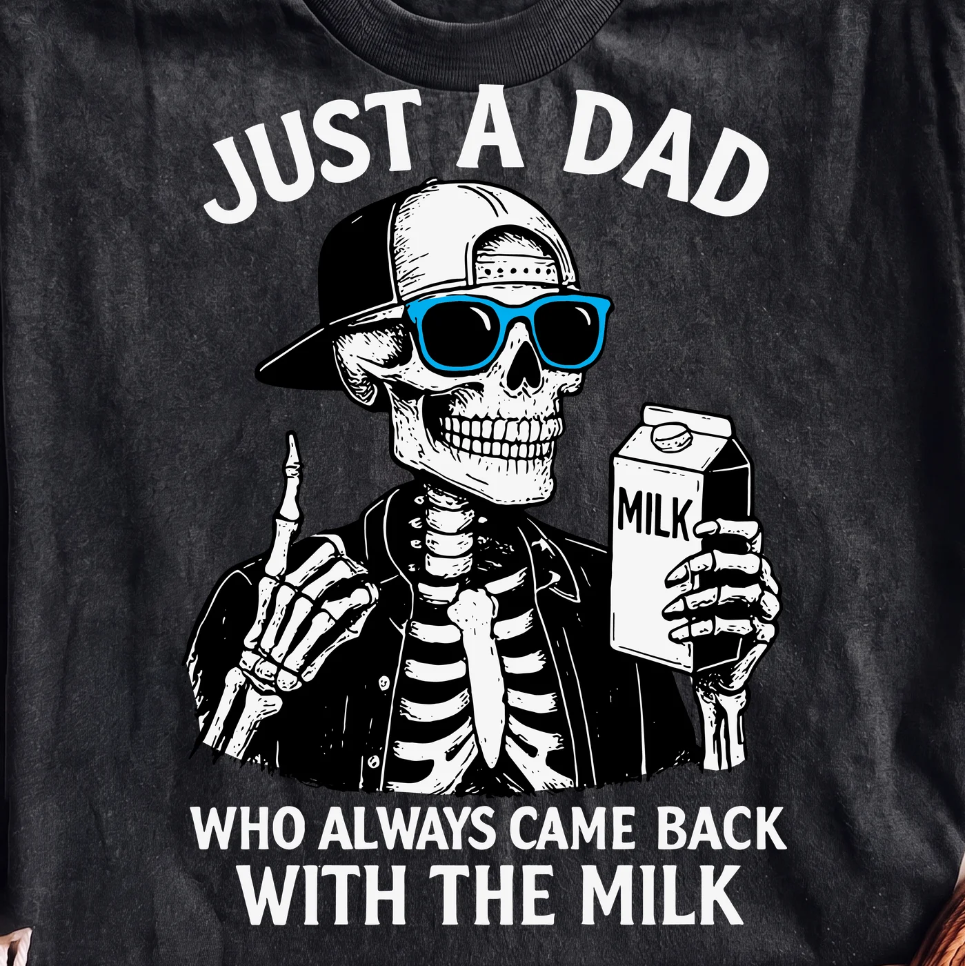 Just A Dad Who Always Came Back With The Milk – Digital download PNG for print - Image 2
