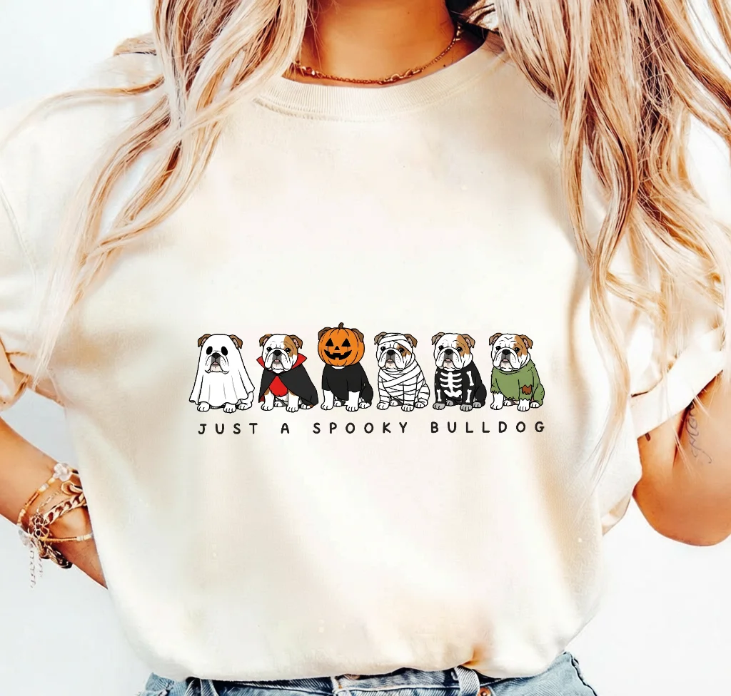 Just A Spooky Bulldog Halloween Costume Dogs · Instant PNG printable file - Image 3