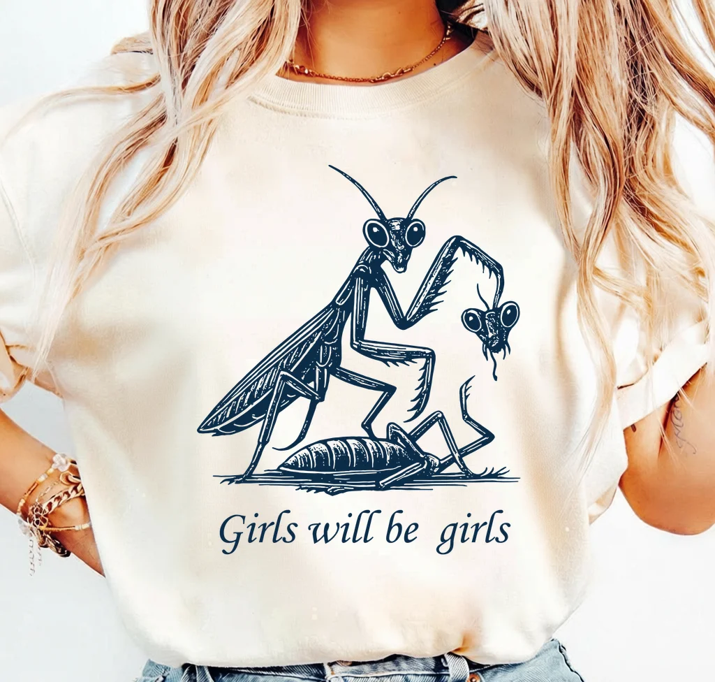 Mantis Shrimp with Girls Will Be Girls Text · Instant PNG printable file - Image 3