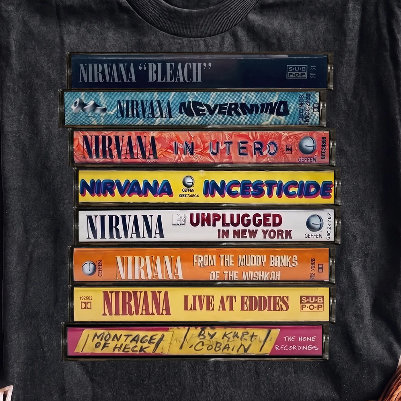 Nirvana Cassette Tape Collection | Print-ready PNG file - Image 2