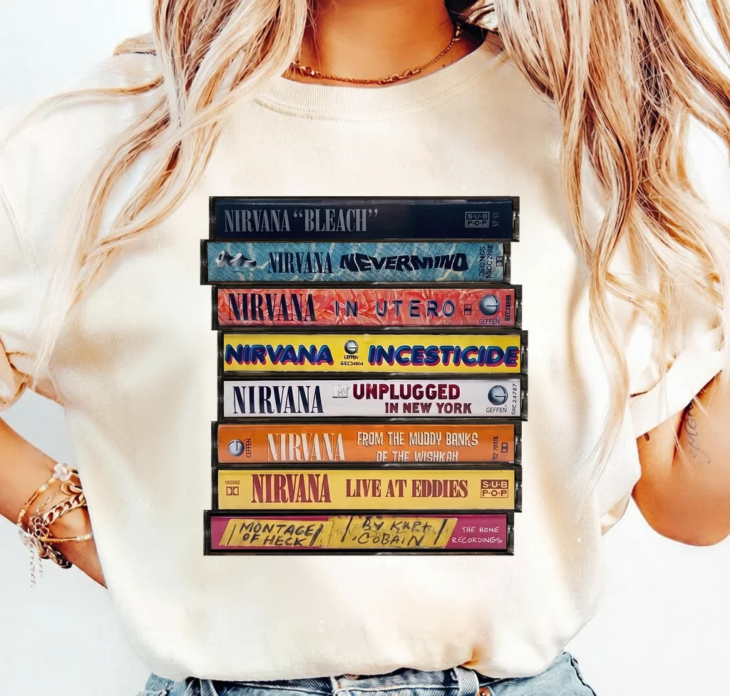 Nirvana Cassette Tape Collection | Print-ready PNG file - Image 3