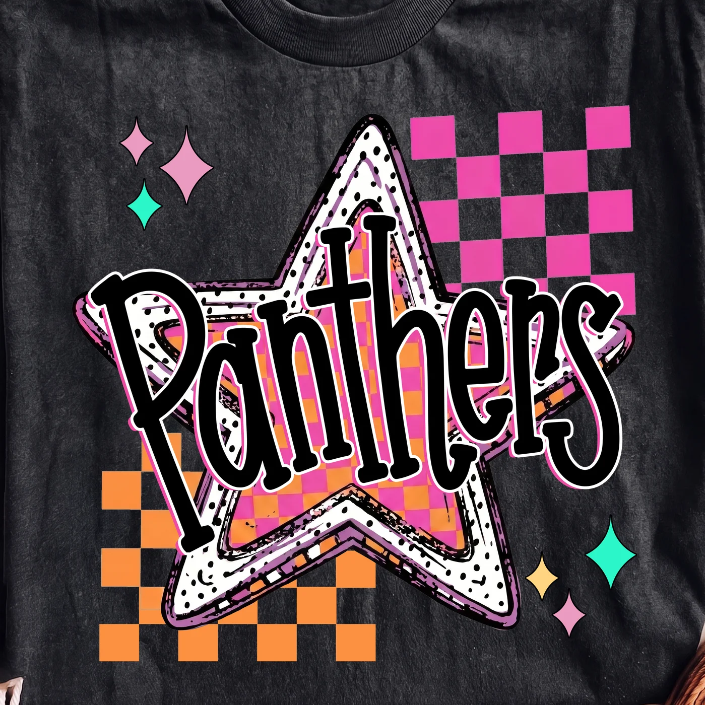 Panthers Star Design | Print-ready PNG file - Image 2