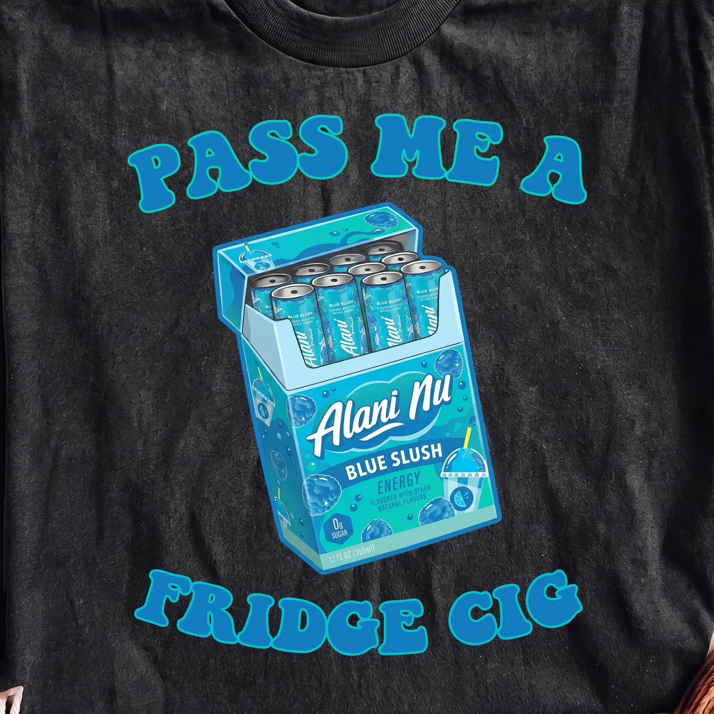 Pass Me A Fridge Cig Alani Nu Blue Slush Energy | Print-ready PNG file - Image 2