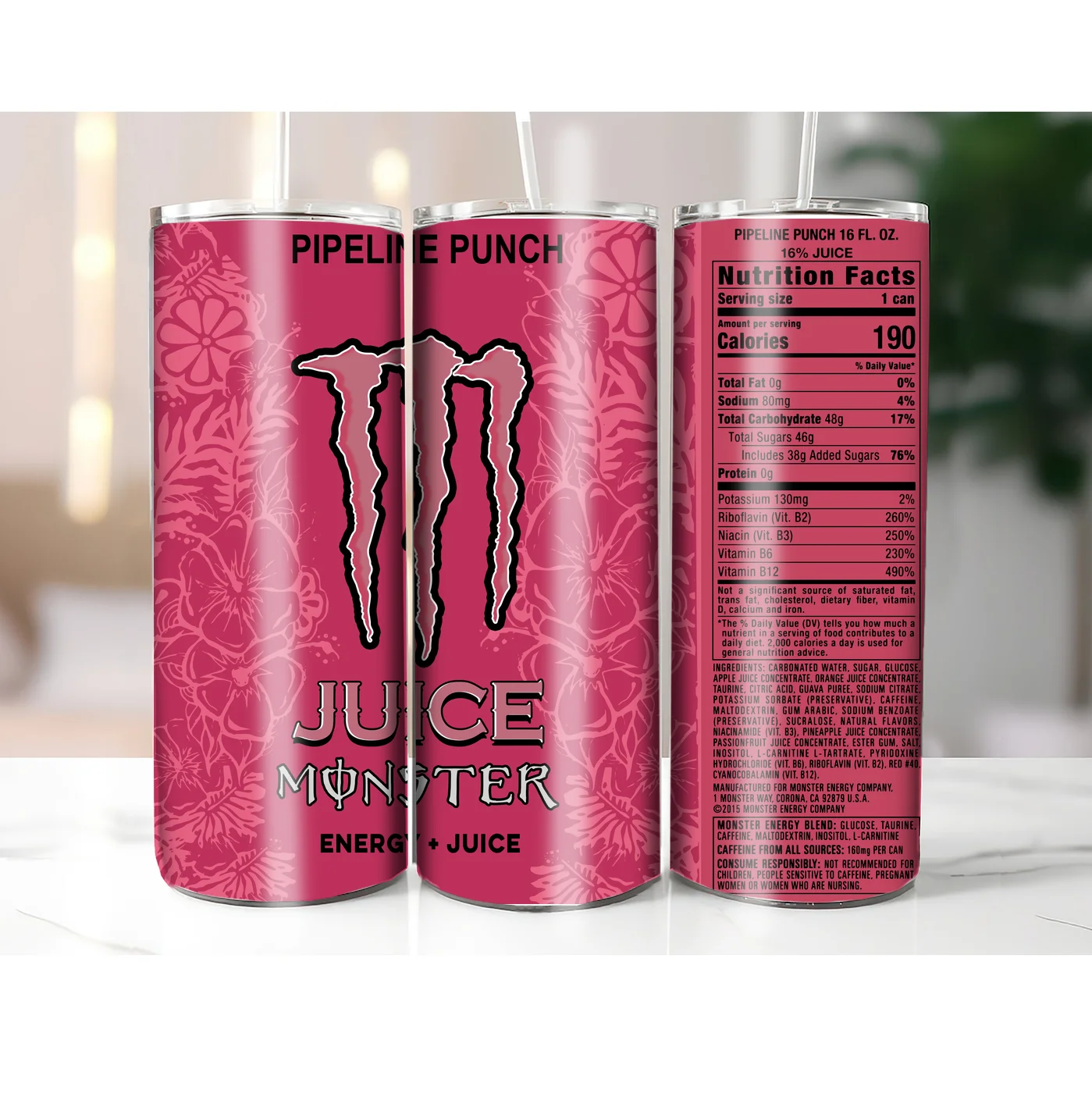 Pipeline Punch Juice Monster Energy Drink Label – Digital download JPEG for print