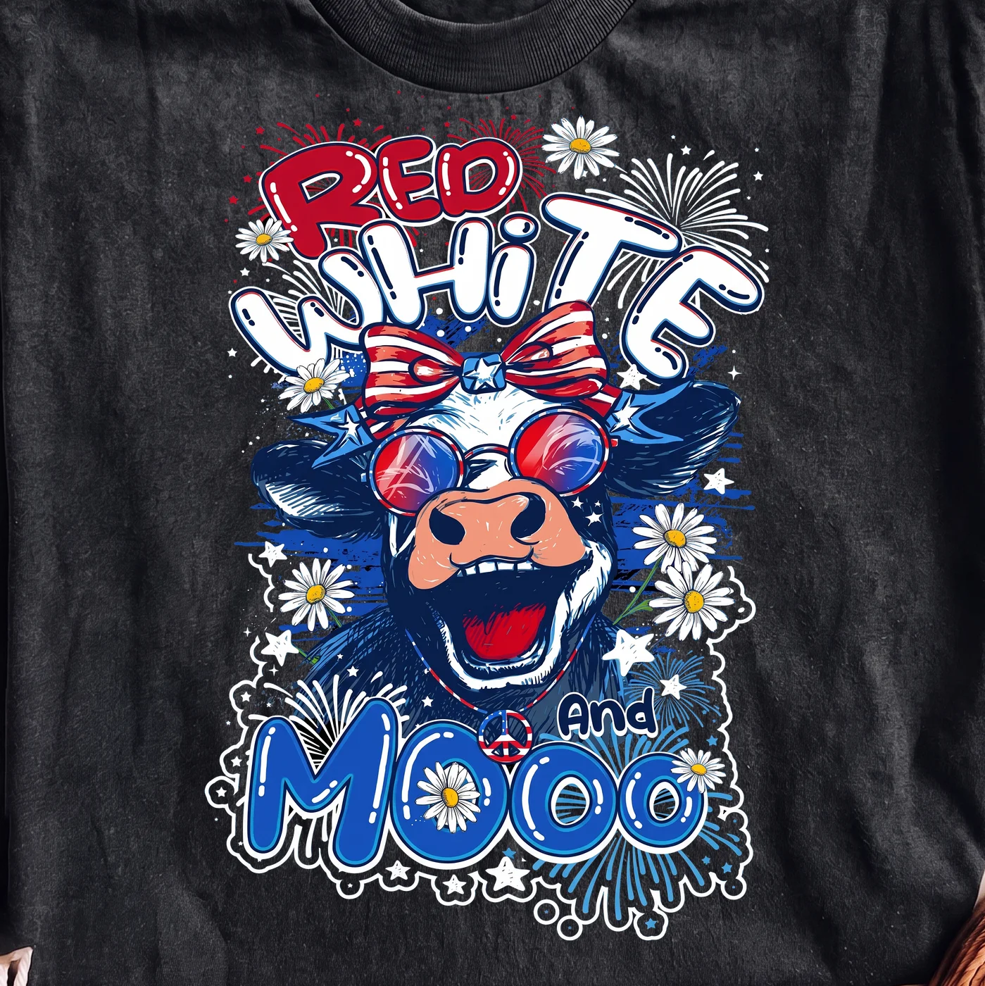 Red White And Moo Cow | Print-ready PNG file - Image 2