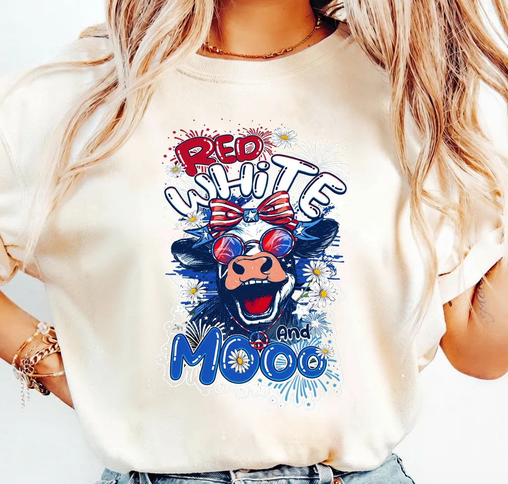 Red White And Moo Cow | Print-ready PNG file - Image 3