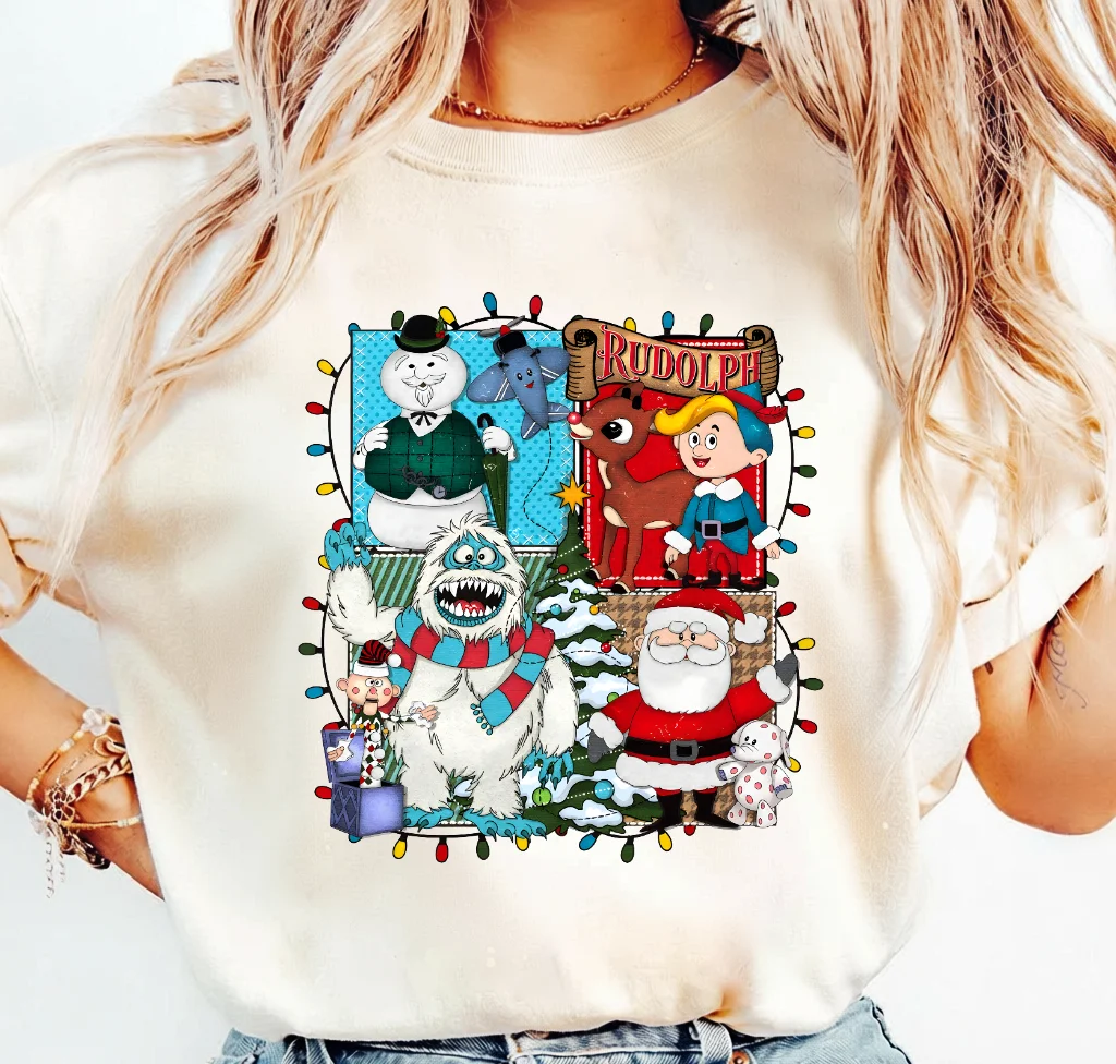 Rudolph the Red-Nosed Reindeer Christmas Characters – Digital download PNG for print - Image 3