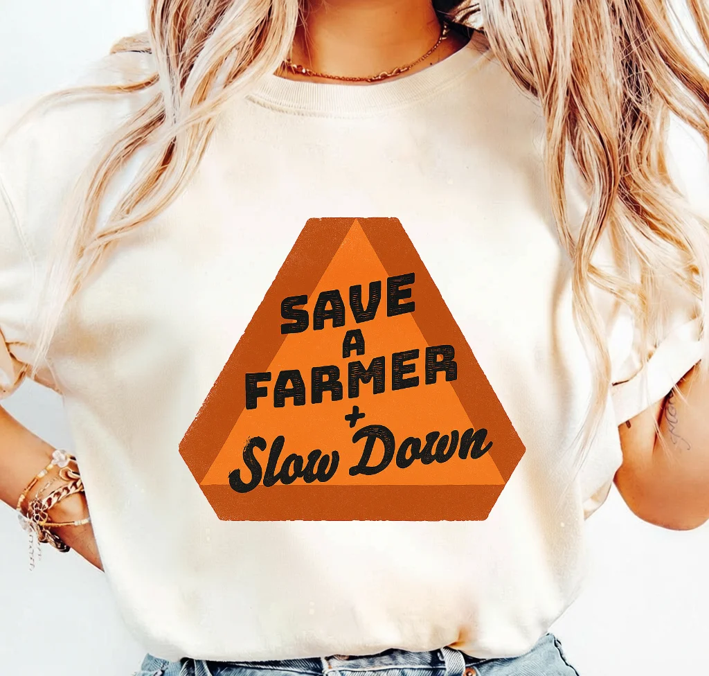 Save A Farmer Slow Down – Digital download PNG for print - Image 3