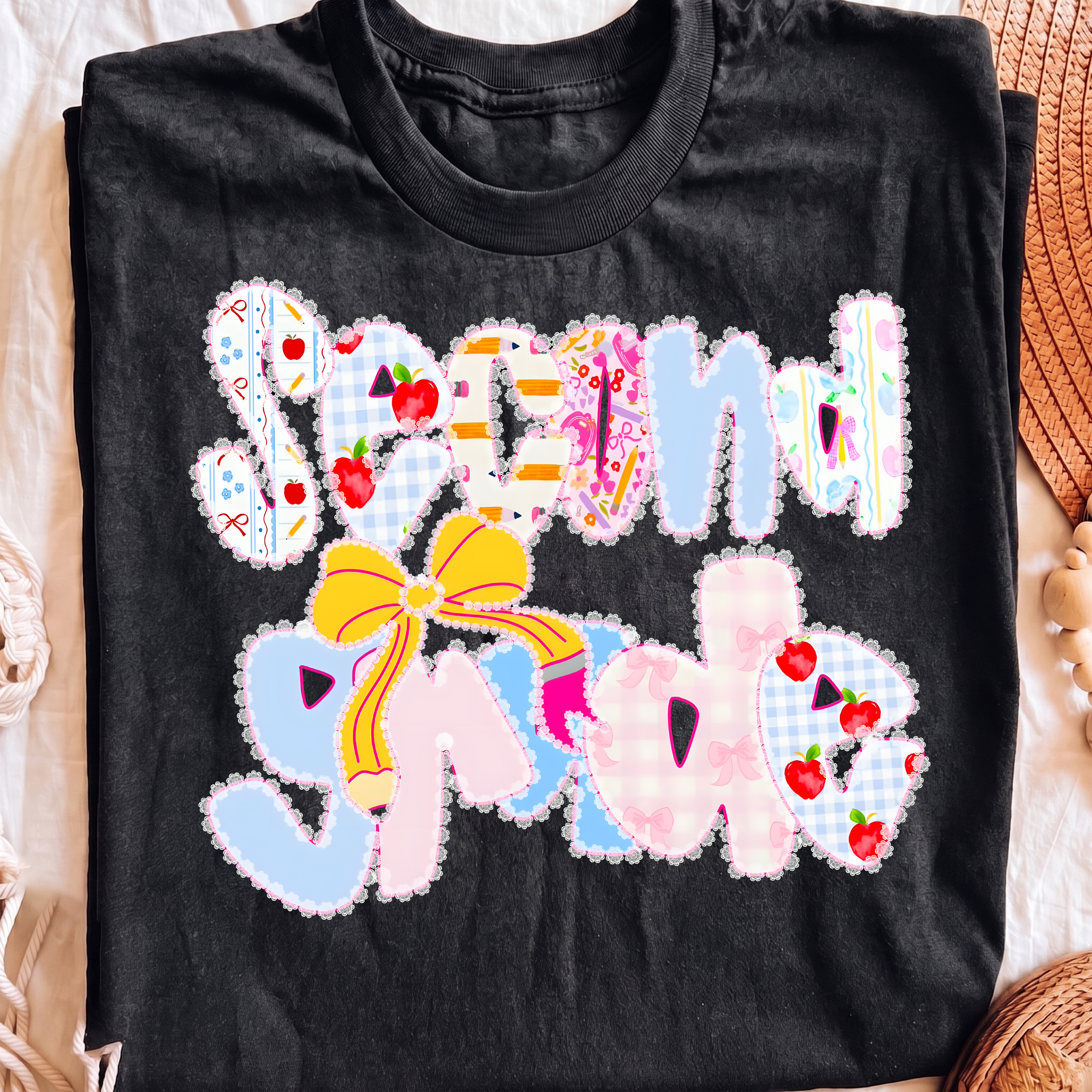 Second grade-floral letters-Png File