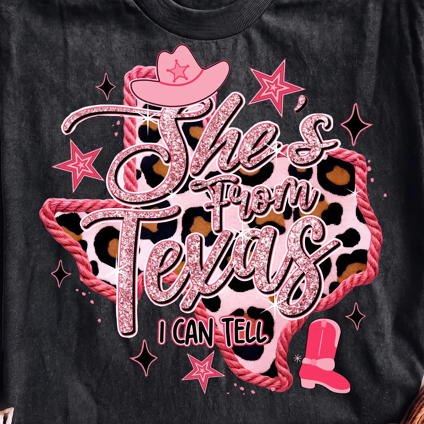 She's From Texas I Can Tell | Print-ready PNG file - Image 2
