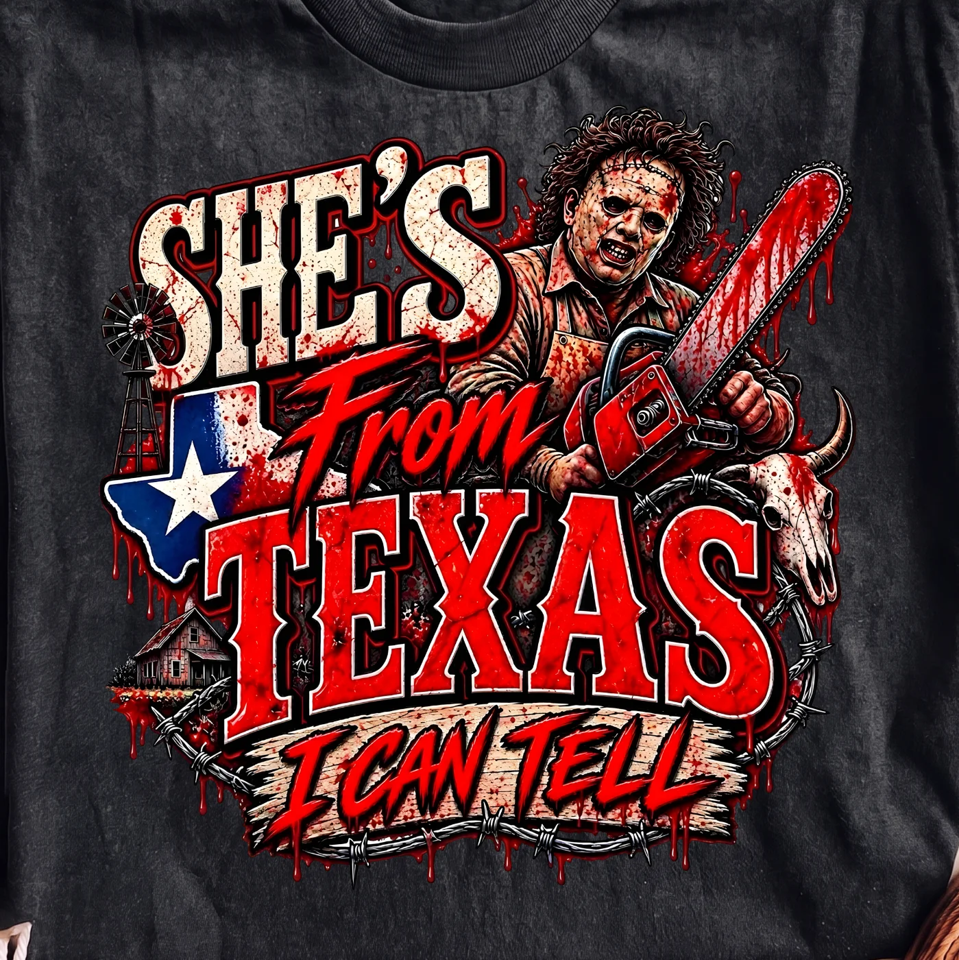 She's From Texas I Can Tell | Print-ready PNG file - Image 2