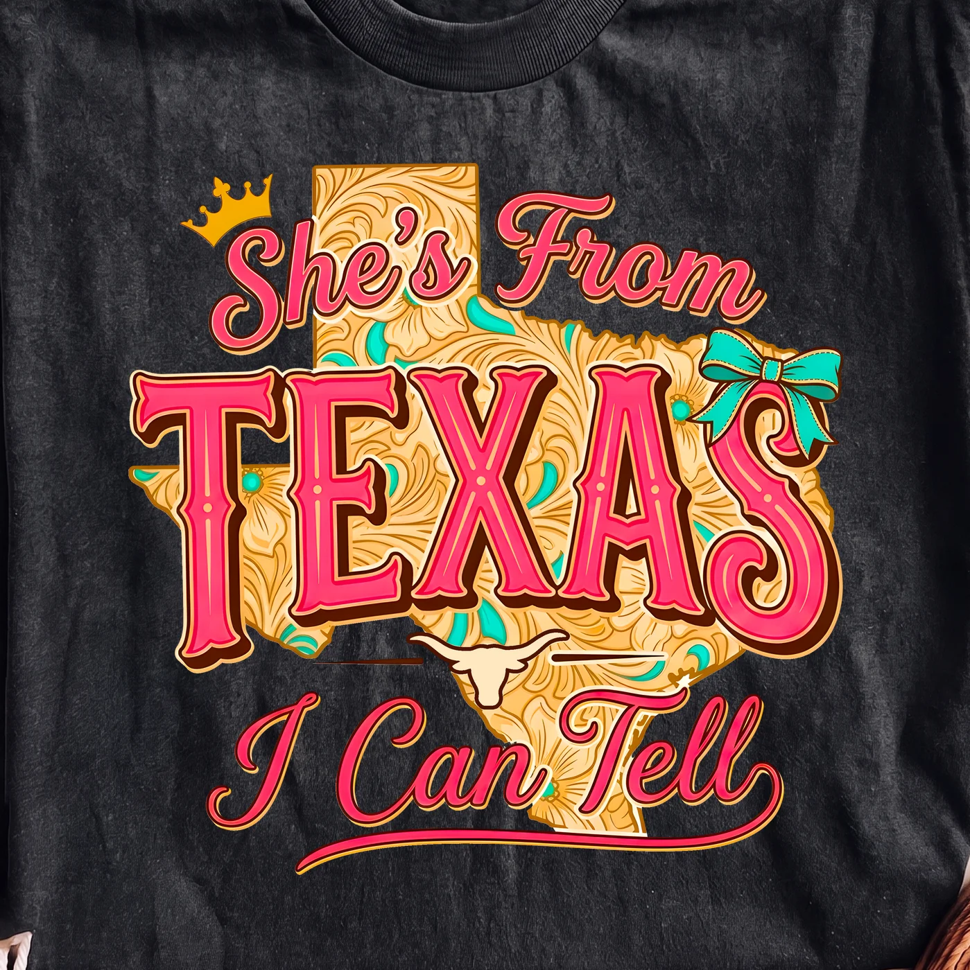 She's From Texas I Can Tell | Print-ready PNG file - Image 2