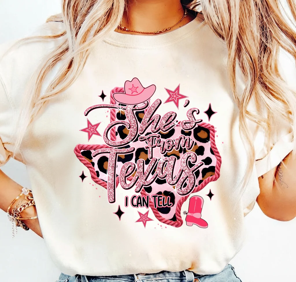 She's From Texas I Can Tell | Print-ready PNG file - Image 3