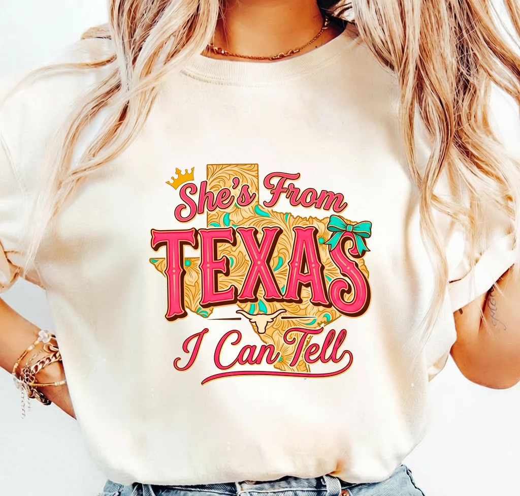 She's From Texas I Can Tell | Print-ready PNG file - Image 3